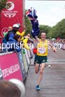 Michael Shelley (Australia) wins the mens Commonwealth Games Marathon, Glasgow. Photo: David T. Hewitson/Sports for All Pics